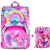 ZAINO SEVEN SJ GANG ESTENSIBILE BIG JOYFUL PINS GIRL + ASTUCCIO 3 ZIP