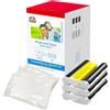 Double Dragon - Sostituzione per Canon Selphy CP1300 KP-108IN (3115B001(AA)) | 3 cartucce d'inchiostro a colori + 108 fogli di carta fotografica 100 x 148 mm | Compatibile con stampanti CP1500, CP1300