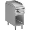 DEXION Fry top professionale elettrico con piastra liscia - Potenza kW 6 - Cm 40 x 90 x 85 h