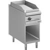 DEXION Fry top professionale elettrico con piastra liscia cromata - Potenza kW 6 - Cm 40 x 90 x 85 h