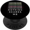 Warrior Awareness Fighter Studio Sono sopravvissuto al cancro Niente mi spaventa Lotta grafica retrò PopSockets PopGrip Adesivo