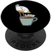 sleep types sleeping owl lark night late Allodola con Caffè PopSockets PopGrip Adesivo