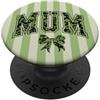 Animal Print Cute And Fun Matcha Fiocco Verde Carino Mamma PopSockets PopGrip Adesivo