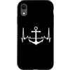 Segeln Anker Herzschlag Meer Angeln Custodia per iPhone XR Ancora battito cardiaco mare pesca vela