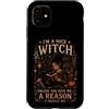 Disegni di maree e pini nomadi Custodia per iPhone 11 Accogliente Witchcore divertente bel design di Halloween