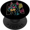 Madine.Design - 80's Retro Cane Dobermann Pinscher Retro '80 per Uomo e Donna PopSockets PopGrip Adesivo
