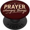Faith Revival Studio La preghiera cambia le cose La fede cristiana Croce Gesù Bibbia PopSockets PopGrip Adesivo
