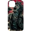 Crimson Wave Vocals Custodia per iPhone 14 Plus Cantante urlante giapponese Wave Red Moon Dark Rock Vocal