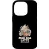 Cute Coffee Moo Cha Latte Custodia per iPhone 14 Pro Moo Cha Latte Morbido Ma Emotivamente instabile