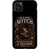 Disegni di maree e pini nomadi Custodia per iPhone 11 Pro Max Accogliente Witchcore divertente bel design di Halloween
