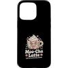 Cute Coffee Moo Cha Latte Custodia per iPhone 15 Pro Max Moo Cha Latte Morbido Ma Emotivamente instabile