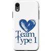 Diabetes Awareness Designs Custodia per iPhone XR Team Type 1 Supporto per la sensibilizzazione al diabete