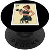 Funny Mexican Designs for Family Funny Mexican Design for Aunt Fitness Version - La Tia PopSockets PopGrip Adesivo