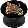 Französische Bulldogge Party Süß Compleanno Bulldog Francese Festa Capodanno PopSockets PopGrip Adesivo