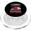 Funny Truck Driver Trucker Apparel My Husband Is Just A Trucker Funny Truck Driver PopSockets PopGrip per MagSafe