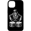 Vintage Skeleton Drummer Rock Band Conce Custodia per iPhone 13 Scheletro Rock batterista che suona musica metal punk drum player
