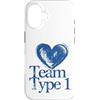Diabetes Awareness Designs Custodia per iPhone 16 Team Type 1 Supporto per la sensibilizzazione al diabete