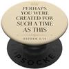 Christian Women Queen Bible Verse Faith Versetto della Bibbia di Ester Fede Cristiana Citazione Scrittura Corona PopSockets PopGrip Adesivo