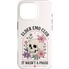 Emo Moms Club Retro Designs Custodia per iPhone 16 Pro Elder Emo Club Non era un teschio floreale in fase gotica