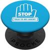 AI Agent Coder Dev Humor Tech Meme Meme umoristico STOP Talk To My Agent AI Software Engineers PopSockets PopGrip Adesivo