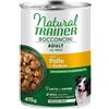 Natural Trainer Dog Adult Medium/Maxi Bocconcini cotti al vapore 415 gr Pollo - confezione da 6 pezzi - Cibo umido per cani - 1° ORDINE? 20% di sconto SU BRAND ESCLUSIVI, codice BZR20