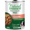 Natural Trainer Dog Adult Medium/Maxi Bocconcini cotti al vapore 415 gr Salmone - confezione da 6 pezzi - Cibo umido per cani - 1° ORDINE? 20% di sconto SU BRAND ESCLUSIVI, codice BZR20