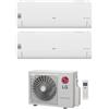LG LIBERO SMART Climatizzatore a parete dual split inverter Wi-Fi bianco - unità esterna R32 6.2 kW unità interne 12000+12000 BTU