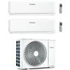 Vaillant climaVAIR pro R32 Climatizzatore a parete dual split inverter Wi-Fi bianco - unità esterna 4.1 kW unità interne 9000+9000 BTU