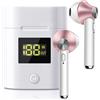 Eko, cuffie senza fili Bluetooth 5.0 TWS modello JeezPro con indicatore LED, rosa