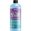 ONYX INGREDIENTS 101 Onyx Nail Prep + Wipe 500 ml Gel Smalti Detergente per Rimozione Residuale, UV LED Manicure Gel Smalto Base Wipe, Multiuso per Sanitizzare Piastre Unghie e Smalto Detergente