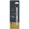 Parker Ricariche Penna A Sfera BP Punta Fine 0,8mm Blu/Nero New Quink Flow