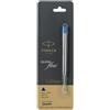 Parker Ricariche Penna A Sfera BP Punta Fine 0,8mm Blu/Nero New Quink Flow