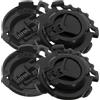 MOLUCKFU Viti di Fissaggio per Sostituzione Diretta in in Kit 4 Pezzi per Casco Moto Blocca Casco Visiera Nero Accessorio Pratico e Resistente per Motociclisti