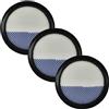 vhbw 3x filtro compatibile con Proscenic P8 aspirapolvere - filtro HEPA nero/bianco/blu