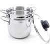 Rivadossi RIV610B18 Pasta Pot, Cm 18, Confezione e Cop Induzione Pe105 Lt3