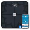 medisana BS 450 connect Bilancia digitale per il corpo, Bilancia personale, Bilancia per la massa grassa con app, Misurazione della massa grassa, Della massa muscolare e del peso osseo, Nero