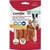CAMON SpA Camon - Rolls di Pelle Bovina con Pollo e Merluzzo 70 Gr - 6 pezzi - L 12 cm