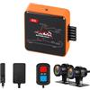 VSYSTO Dashcam WiFi per Moto, Monitoraggio parcheggio, GPS WDR 150° grandangolare HD 1080P telecamera anteriore e posteriore, download video ad alta velocità, avviso di errore con vibrazione (Q3DL)