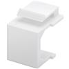 Goobay 79816 Keystone copertura, Bianco, 16.8mm Larghezza, Confezioni da 4