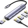 UGREEN Hub USB C HDMI 4K, 4 Porte USB 3.0, HDMI 4K@30Hz, in Alluminio, Corpo Sottile, Compatibile con Steam Deck, MacBook Air/PRO M1 M2 2023, dell XPS, iPad Air/PRO, Surface PRO/Go, Galaxy S23 Tab S8