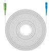Ewent 5 Metri Cavo Fibra Ottica SC/APC per SC/UPC Simplex Monomodale 9/125, G.657A2, LSZH, Compatibile con Tim Fibra, Vodafone Fibra, Wind Fibra e Tre Fibra etc, Bianco/Verde-Bianco/Blu, 5M