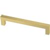 Franklin Brass Maniglie semplici e moderne quadrate (confezione da 30) per armadietti, 12,7-0,2 cm, foro centrale moderno | Hardware in oro satinato per porta della cucina, cassetti, cassettiere