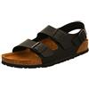 Birkenstock 034793 Milano black, Birko Flor SANDALO Uomo, Black EU 43