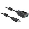 DELOCK USB Typ-A zu Seriell DB9 Adapter mit 9 LED RS-232 tes
