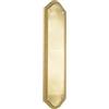 Infinity Decor Piastra semicircolare in stile georgiano, finitura in ottone lucido, 300 x 75 mm, ideale per cancelli interni o esterni