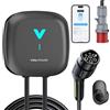VDLPOWEREU Wallbox 22 kW, Colonnina Ricarica Auto Elettrica, Wallbox Trifase 6-32A con APP, 6m Carichino Auto Elettrica, EV Stazione di Ricaric con RCD Tipo A e Protezione IP67, per EV/PHEV