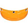 Dickly Visiera per Casco, 3 Bottoni a Scatto per Parti di Semicaschi Sostituzione Facile Da Installare, Arancio trasparente