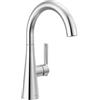 Delta Faucet Rubinetto a barra cromato, Rubinetto per lavabo a foro singolo cromato, Rubinetti a barra umida, Rubinetto per lavello da cucina, Rubinetto per lavello da bar, Cromo 14882LF