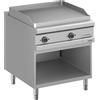 DEXION Fry top professionale elettrico con piastra rigata - Potenza kW 6 x 2 - Cm 80 x 90 x 85 h
