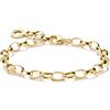 Thomas Sabo Bracciale con ciondolo classico in argento placcato oro X0031-413-39
